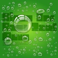 Transparent water drops N2