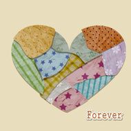Vector Vintage Valentine's Card N2