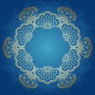 Vector round ornament N14