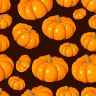 Seamless pattern with pumpkins Vector EPS 8