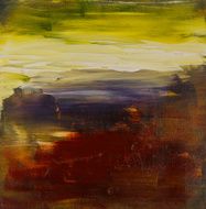 Abstract painted landscape art acrylic N4