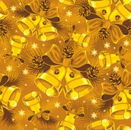 Christmas bells seamless pattern N4