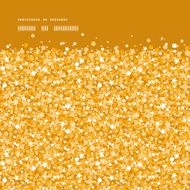 Vector golden shiny glitter texture horizontal frame seamless pattern background