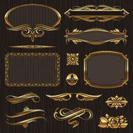 Golden design elements &amp; page decor