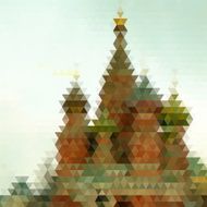 abstract color triangle style Kremlin pattern background N2