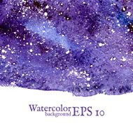 Blue space background Watercolor Vector illustration N6