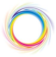 Abstract frame of the spiral curled rainbow spectrum
