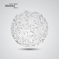 Circuit board planet eps 10 N10