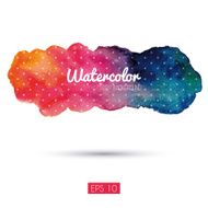Watercolor banner with dots N2