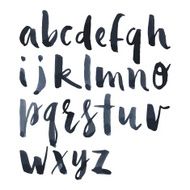 watercolor alphabet N14
