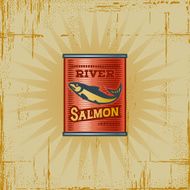 Retro Salmon Can