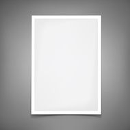 Vector blank paper sheet Template for your design N2