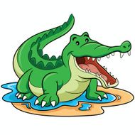 Crocodile cartoon N6