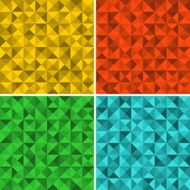 Set of seamless patterns with triangles N2