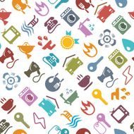Colorful vector household background