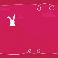 Hot Pink Bunny background N2