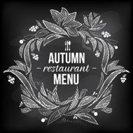 Autumn restaurant menu board