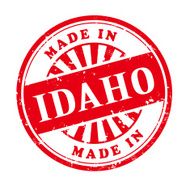 made in Idaho grunge rubber stamp N2
