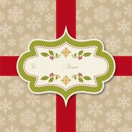 Retro Christmas Tag