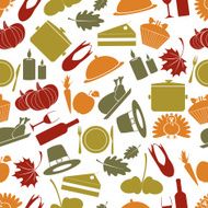 thanksgiving color seamless autumn pattern eps10