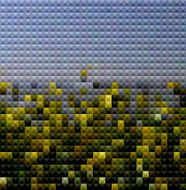 abstract colorful mosaic style landscape pattern background