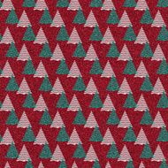 Seamless tree symbols on red glitter background