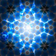 blue digital flower background