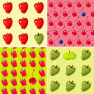 Fruits Seamless Patterns N3