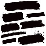 Black paint strokes