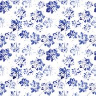 watercolor pattern of leaves seamless texture background N28
