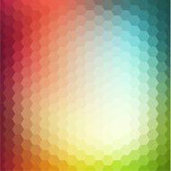 Colorful geometric hexagonal background
