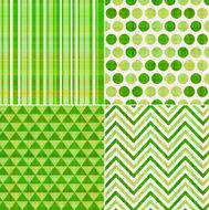 seamless green geometric pattern