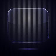 Vector glass banner