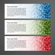 Abstract colorful horizontal banners Vector illustration N2
