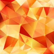 Orange crystal vector abstract pattern