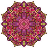 Vector bright colorful mandala
