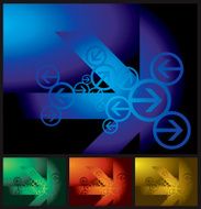background (vector) different color