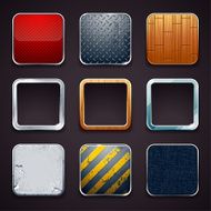 High detailed apps icons set