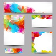Backgrounds with abstract triangles N37