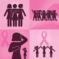 Breast Cancer Icons