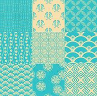 seamless japanese traditional mesh pattern N9