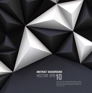Black and white vector geometric background