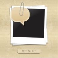 vector photo with speech bubble