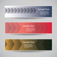 Banner or Header Designs with Abstract Patterns - Arrows N2