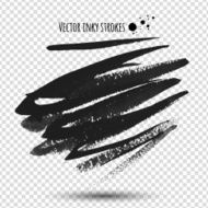 Hand drawn vector watercolor brush strokes N2