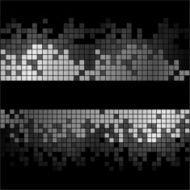 Abstract background with black and white pixels N3