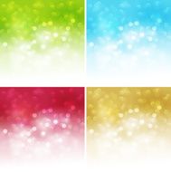 Set of shiny abstract background