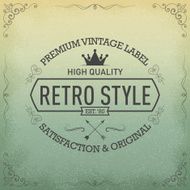 Vintage Label with Frame Design Elements for Hand Drawn N2