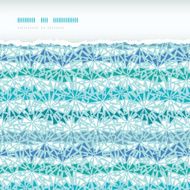 Abstract ice chrystals texture horizontal torn seamless pattern background