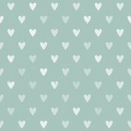 Vintage polka heart seamless background